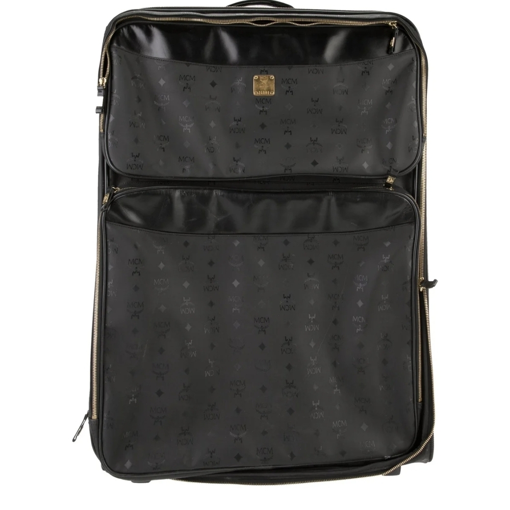 MCM Visetos Monogram/ Logo Rolling Luggage